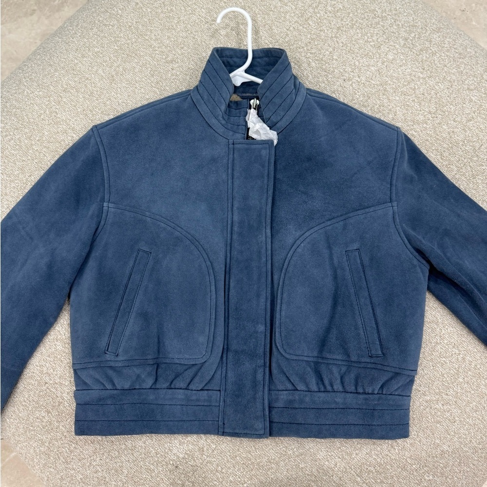 NEW WITH TAGS WE THE FREE WES SUEDE BOMBER JACKET
